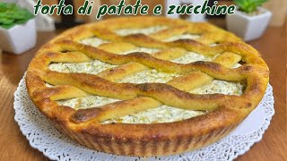 TORTA DI PATATE E ZUCCHINE senza lievitazione LA RICETTA DA PROVARE SUBITO [upl. by Laura]