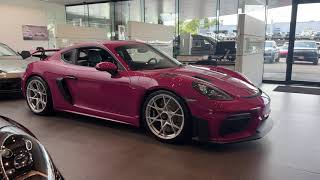 Recent Arrival 2023 Porsche 718 Cayman GT4 RS in Ruby Star Neo  Paul Miller Porsche [upl. by Wendin]