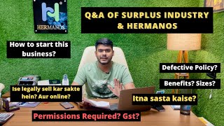 Questions amp Answers of GARMENT SURPLUS amp HERMANOS  How to start this business [upl. by Nnylav961]