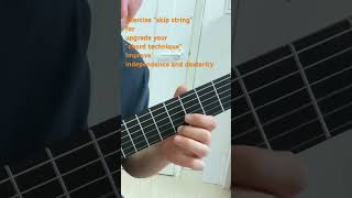 “Skip String”Exercise for upgrade your chord technique improve independence and dexterity [upl. by Oizirbaf]