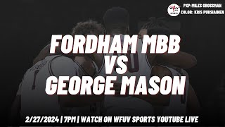 Fordham Mens Basketball vs George Mason  WFUV Sports [upl. by Aretina825]