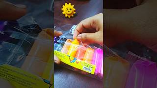 Colourful clay unboxing 😍 shorts shortfeed diy clay [upl. by Tirrej443]