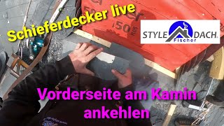 Live vom Schieferdach in Bad Lausick  Kamin Vorderseite ankehlen [upl. by Ekaterina]