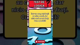 Test de logica 99 nu stiu raspunsul iqquiz puzzle iqtestonline braintest logic [upl. by Ondrej]