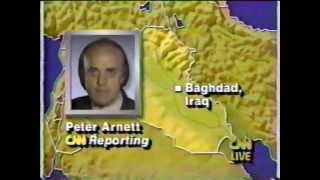 Operation Desert Storm  CNN Live News Coverage  Part 1 [upl. by Anoet99]