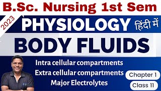 CLASS 11  Body Fluids  BSc Nursing 1st Sem  Anatomy amp Physiology [upl. by Klapp]