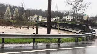 Monongahela pa flooding on the Mon 4324 [upl. by Nosimaj]