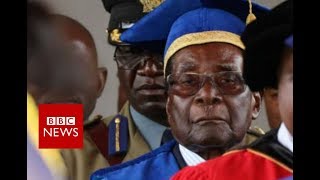 Zimbabwe crisis Mugabe makes first public appearance  BBC News [upl. by Ermeena]