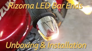 Rizoma LED Bar End Turn Signals  Unboxing amp Installation COMPLETE [upl. by Arlynne]