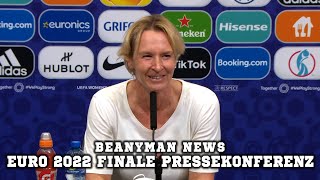 Martina VossTecklenburg Pressekonferenz  DEUTSCH  England 21 Deutschland  Euro 2022 Final [upl. by Mellie]