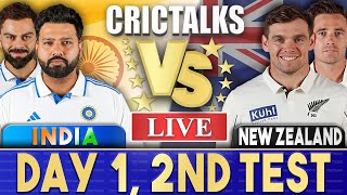 Live IND Vs NZ Day 1  2nd Test  Live Scores amp Commentary  India vs New Zealand  2024 Series [upl. by Ttesil551]