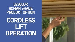 Levolor Cordless Roman Shades Demo [upl. by Benedicta]