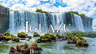 IGUAZU FALLS 4K UHD  Relaxing Music Along With Amazing Nature Videos  4K Video HD [upl. by Amairam631]