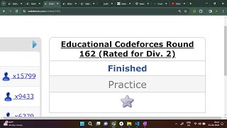 Educational Codeforces Round 162 Rated for Div 2 live commentry [upl. by Jagir]