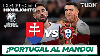 Eslovaquia vs Portugal  HIGHLIGHTS  UEFA Qualifiers 2023  TUDN [upl. by Cleres795]