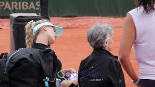 Tennis 1 year ago Genie Bouchard practice [upl. by Nigam]