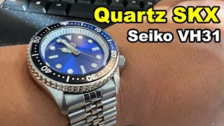 Quartz SKX  Seiko VH31  Miyota 2115 in NH35 case [upl. by Inessa]