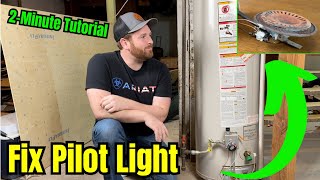 FREE FIX Pilot Light That Wont Stay Lit [upl. by Eenafit]