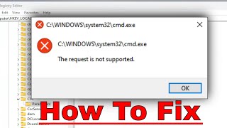 The Request Is Not Supported Error in Windows 1110 Solution [upl. by Irej]