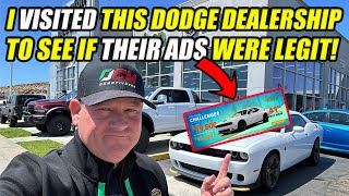 VISITED DODGE DEALER TO CONFRONT THEM ABOUT THEIR ADS [upl. by Etnoid949]