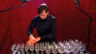 Glass harp Badinerie J S Bach BWV 1067 [upl. by Loferski]