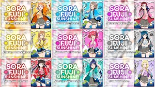 Every Aqours Members Intro in  SORA FUJI SUNSHINE [upl. by Westney]