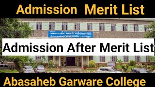 Abasaheb Garware College After Merit List 1 BA  BSc [upl. by Elsey422]