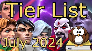 The Tier List Updated  July 2024  MCOC [upl. by Ahsenot]