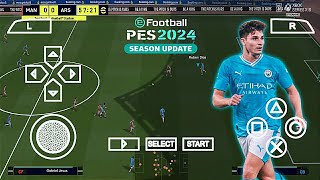 eFootball PES 2024 PPSSPP Download Mediafıre [upl. by Thurnau988]