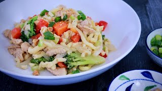 Homemade Ramen Noodles With Peanut Stir Fry [upl. by Resee525]