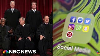 Supreme Court to hear arguments over laws on social media censorship [upl. by Semadar630]