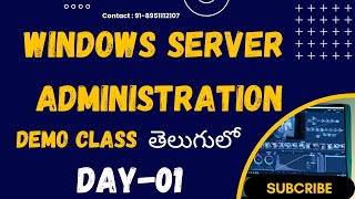 Windows Server Administration 2022 in Telugu [upl. by Weinhardt]