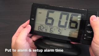 JCC smart light flat screen alarm clock Unboxing and review  0715 [upl. by Barling]