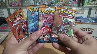 Fake pokemon booster box unboxing sunampmoon [upl. by Adao]