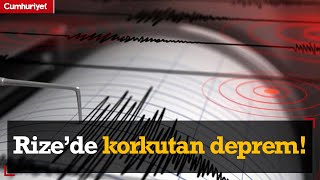 Rizede korkutan deprem [upl. by Imtiaz]