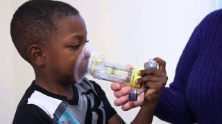 Using an Inhaler with a Spacer Mask [upl. by Rebel]