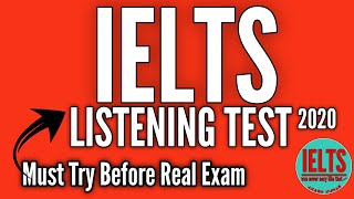 Cookery Classes  IELTS Listening Test  2020 Format Test No 3 [upl. by Ahsuoj]