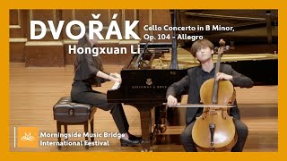 Morningside MB 2023  Hongxuan Li  Dvořák Cello Concerto in B Minor Op 104 [upl. by Letsirhc]