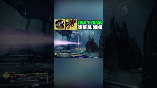 Hunter SOLO One Phase vs Choral Mind Destiny 2 [upl. by Felisha985]