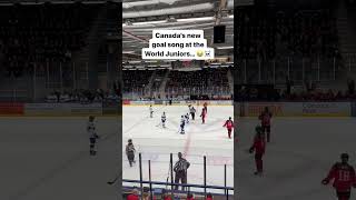 Canada’s new goal song at the World Juniors is WILD 😳☠️🇨🇦 [upl. by Eseret362]