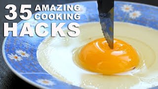 35 INCREDIBLE COOKING HACKS [upl. by Mrots]