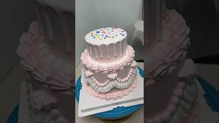 How to make and decorate 2 tier wedding cake cakedecorationtutorial bestbirthdaycakedesignforgirl [upl. by Magner58]