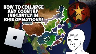 How to instantly collapse any country in rise of nations [upl. by Gratt]