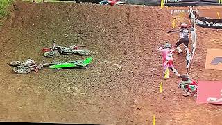 Jason Anderson 2024 Millville Qualifying Crash [upl. by Lucien562]