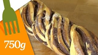 Recette de Brioche tressée au Nutella  750g [upl. by Aanas]