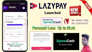 Lazy Pay New Update Express Personal loan up to 5Lak full details in Tamil 2023Tech and Technics [upl. by Jez408]