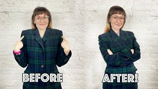 Tailor A Blazer Or Jacket How To Remove Shoulder Pads [upl. by Namara643]