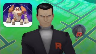 Fighting Giovanni Pokémon go ￼ Regirock [upl. by Aiekan]