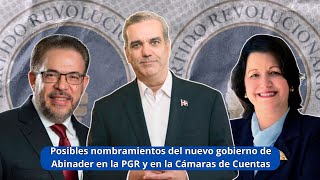 Posibles nombramientos del nuevo gobierno de Abinader en la PGR y en la Cámaras de Cuentas200624 [upl. by Airrej]