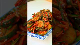 Cucumber Kimchi Recipe  How to Cook Korean Cucumber Kimchi  Simple Korean Food cooking recipe [upl. by Neelyt]